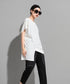 Diagonal zip top